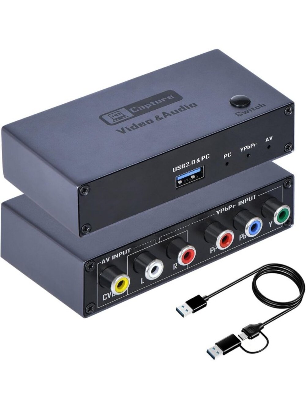 1080P Digital Video Converter for VHS, DVD, PS2, Wii - USB Capture Card